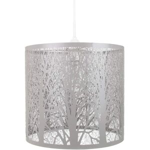 Happy Homewares - Forest Design Pendant Shade - Grey - Metal - Pendant Shade Happy Homewares - Forest Design Pendant Shade - Grey - Metal - Pendant Shade