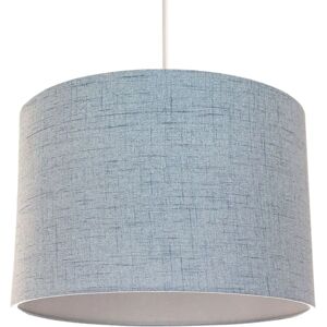 Happy Homewares - Drum Shade - Blue - Linen - Lampshade Happy Homewares - Drum Shade - Blue - Linen - Lampshade