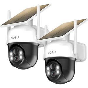 Aosu - 2K/3MP - Extérieur - Solaire - Caméra de sécurité - Publicité Aosu - 2K/3MP - Extérieur - Solaire - Caméra de sécurité - Publicité