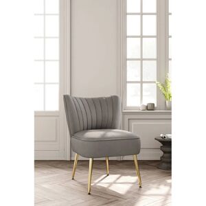 Living and Home - Wingback Chair - Grey - Armchair Living and Home - Wingback Chair - Grey - Armchair