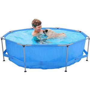 Living and Home - Round Outdoor Above Ground Pool - blue Living and Home - Round Outdoor Above Ground Pool - blue