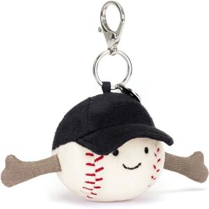 Jellycat Amuseables Sports Baseball Bag Charm - Soft Plush, Keychain Jellycat Amuseables Sports Baseball Bag Charm - Soft Plush, Keychain