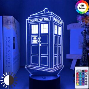 Unbranded Doctor Who Call Box 3D Optical Led Night Light Lamp Kids Bed - Night Light Lamp Unbranded Doctor Who Call Box 3D Optical Led Night Light Lamp Kids Bed - Night Light Lamp