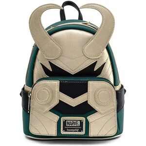 Loungefly Marvel Loki Casco Mini Mochila - Verde Loungefly Marvel Loki Casco Mini Mochila - Verde