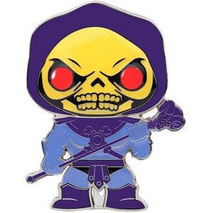 Funko Skeletor Enamel Pin - 4" with Glow Eyes Funko Skeletor Enamel Pin - 4" with Glow Eyes