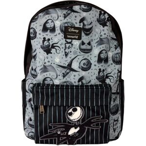 LoungeFly Jack Skellington Nylon Backpack - Halloween Town - Backpack LoungeFly Jack Skellington Nylon Backpack - Halloween Town - Backpack