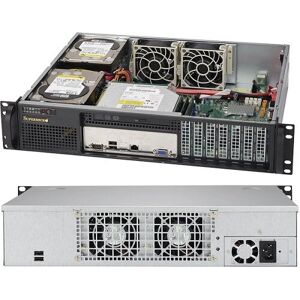 Supermicro SC523L-505B - Rackmonterad serverlåda - Svart Supermicro SC523L-505B - Rackmonterad serverlåda - Svart