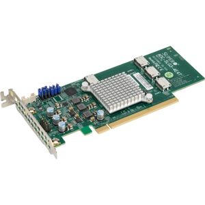Supermicro AOC-SLG3-4E4T Gränssnittskort - PCIe NVMe - Låg profil Supermicro AOC-SLG3-4E4T Gränssnittskort - PCIe NVMe - Låg profil