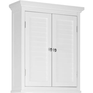 Teamson Home White Double Door Wall Cabinet ELG-583 - Bathroom Storage Teamson Home White Double Door Wall Cabinet ELG-583 - Bathroom Storage