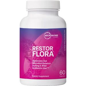 Microbiome Labs Restorflora Probiotic Supplement - Saccharomyces Boulardii, Bacillus Subtilis - 50 Capsules Microbiome Labs Restorflora Probiotic Supplement - Saccharomyces Boulardii, Bacillus Subtilis - 50 Capsules