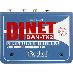 Radial DAN-TX2 - Émetteur audio - Supporte AES67 - Publicité Radial DAN-TX2 - Émetteur audio - Supporte AES67 - Publicité