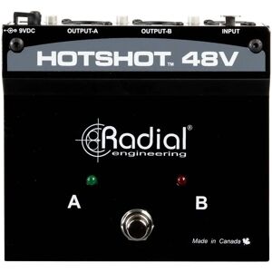 Radial HotShot - Microphone Switch - 48V Phantom Power Radial HotShot - Microphone Switch - 48V Phantom Power