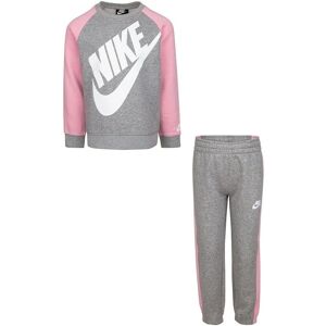 Nike Sweatset Mørkegrå/Rosa - Sweatshirt/Bukser Nike Sweatset Mørkegrå/Rosa - Sweatshirt/Bukser