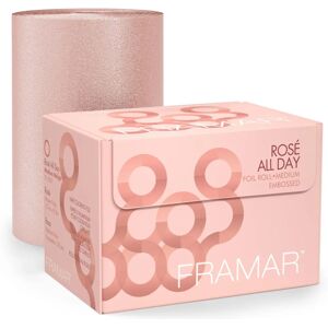 Framar Rosé All Day Hair Foil Roll - Medium Embossed - 320ft - Hair Foil Roll Framar Rosé All Day Hair Foil Roll - Medium Embossed - 320ft - Hair Foil Roll