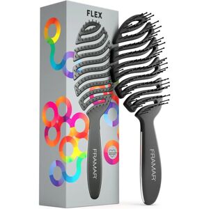 Flex kartáč od Framar - Černý - Kartáč na rozčesávání - Vhodný pro všechny typy vlasů Flex kartáč od Framar - Černý - Kartáč na rozčesávání - Vhodný pro všechny typy vlasů