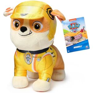 Paw Patrol Rubble Plysj-lelu - Rescue Wheels - 19cm Paw Patrol Rubble Plysj-lelu - Rescue Wheels - 19cm