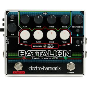 Electro-Harmonix Battalion Bass Preamp - Basgitarr, 4-band EQ, Overdrive, DI Electro-Harmonix Battalion Bass Preamp - Basgitarr, 4-band EQ, Overdrive, DI