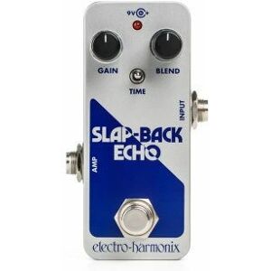 Electro-Harmonix Slapback Effects Pedal - Analog Delay - Blue, Silver Electro-Harmonix Slapback Effects Pedal - Analog Delay - Blue, Silver