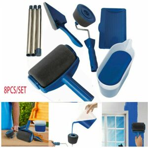 Unbranded 8PCS Pro Paint Roller Brush Set Wall Painting Edger Handle DIY Tool Kit Unbranded 8PCS Pro Paint Roller Brush Set Wall Painting Edger Handle DIY Tool Kit