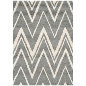 Tapis en Laine Safavieh Luca - Gris et Ivoire - 122x183 cm - Publicité Tapis en Laine Safavieh Luca - Gris et Ivoire - 122x183 cm - Publicité