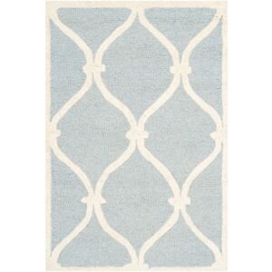 Tapis Géométrique Moderne Safavieh Bleu & Ivoire - 122x183cm - Publicité Tapis Géométrique Moderne Safavieh Bleu & Ivoire - 122x183cm - Publicité