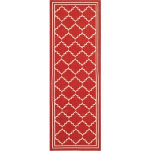 Tapis Trellis de Safavieh - Rouge & Beige - Intérieur/Extérieur - Publicité Tapis Trellis de Safavieh - Rouge & Beige - Intérieur/Extérieur - Publicité