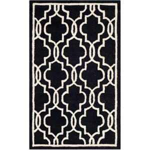 Safavieh Cambridge Teppich - Wolle, Handgetuftet, Schwarz & Elfenbein - Teppich Safavieh Cambridge Teppich - Wolle, Handgetuftet, Schwarz & Elfenbein - Teppich