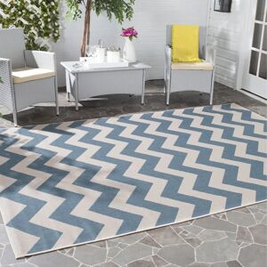 Tapis intérieur/extérieur Safavieh Bleu/Beige 120x170cm - Publicité Tapis intérieur/extérieur Safavieh Bleu/Beige 120x170cm - Publicité