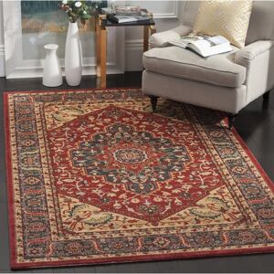 Tapis Safavieh Marine / Rouge en Polypropylène - Design traditionnel fait à la main - Publicité Tapis Safavieh Marine / Rouge en Polypropylène - Design traditionnel fait à la main - Publicité