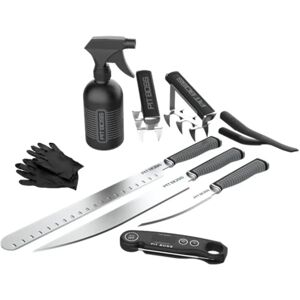 Ensemble Boss 18 outils pour barbecue Gants Couteaux Artigli Spray Thermomètre - Publicité Ensemble Boss 18 outils pour barbecue Gants Couteaux Artigli Spray Thermomètre - Publicité