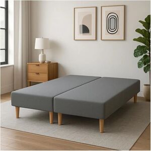 Sommiflex - Sommier Tapissier Gris 100x200 - Publicité Sommiflex - Sommier Tapissier Gris 100x200 - Publicité