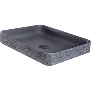 Bernstein NT2524 - Lavabo de fundición mineral - Efecto hormigón gris - 50x42x10 cm Bernstein NT2524 - Lavabo de fundición mineral - Efecto hormigón gris - 50x42x10 cm