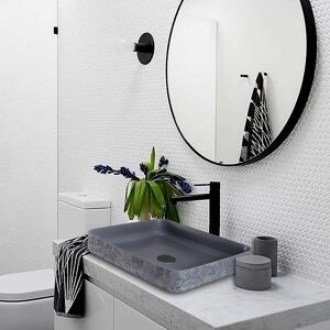 Lavabo de fundición mineral NT2524 gris - 50x42x10cm Lavabo de fundición mineral NT2524 gris - 50x42x10cm