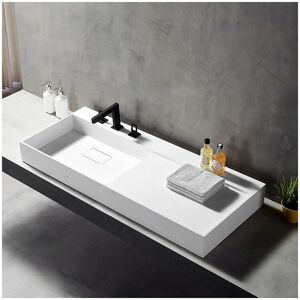 Lavabo de superficie sólida Bernstein TWG222 - Blanco mate Lavabo de superficie sólida Bernstein TWG222 - Blanco mate