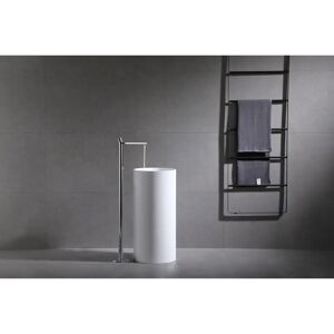Bernstein Modèle 8046 Robinet de sol pour lavabo - Chrome / Noir mat - Publicité Bernstein Modèle 8046 Robinet de sol pour lavabo - Chrome / Noir mat - Publicité