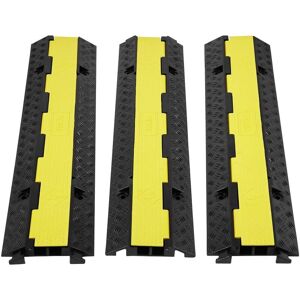 Rampa Protectora de Cables Mophorn - Goma, 3 piezas, 2 canales, capacidad 12000 lb Rampa Protectora de Cables Mophorn - Goma, 3 piezas, 2 canales, capacidad 12000 lb