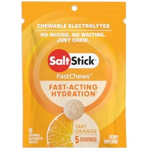 SaltStick Electrolyte FastChews - Tart Orange - Electrolyte Tablets SaltStick Electrolyte FastChews - Tart Orange - Electrolyte Tablets