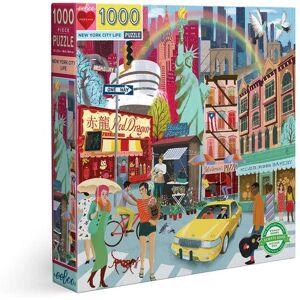 eeBoo New York Life Puzzle Carré - 1000 pièces Art - Publicité eeBoo New York Life Puzzle Carré - 1000 pièces Art - Publicité