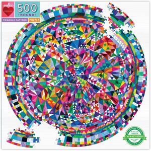 eeBoo Driehoek Patroon Puzzel - Ronde Vorm eeBoo Driehoek Patroon Puzzel - Ronde Vorm