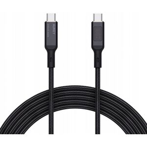 Aukey CB-MCC102 USB-C Kabel - 100W, 1,8m, Schwarz - USB-C Kabel Aukey CB-MCC102 USB-C Kabel - 100W, 1,8m, Schwarz - USB-C Kabel