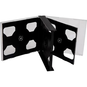 Uc Media 25mm 5 Disc CD DVD Jewel Case - Black Uc Media 25mm 5 Disc CD DVD Jewel Case - Black