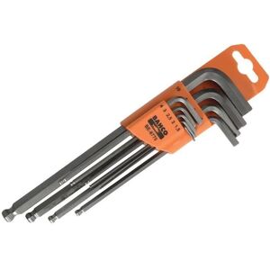 Bahco - Model Be-9770 Metric Long Ball End Hex L-Key Set - 9 Piece Bahco - Model Be-9770 Metric Long Ball End Hex L-Key Set - 9 Piece