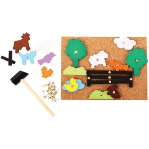 Bigjigs Wooden Pin-a-Shape Farm - Educational Wooden Shape Game Bigjigs Wooden Pin-a-Shape Farm - Educational Wooden Shape Game