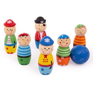 Jouets en bois Bigjigs Mini Pirate Skittles - Ensemble de jeu en bois Jouets en bois Bigjigs Mini Pirate Skittles - Ensemble de jeu en bois