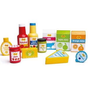 Bigjigs Toys Chłodne Produkty spożywcze - Zestaw Drewnianych Zabawek z Jedzeniem Bigjigs Toys Chłodne Produkty spożywcze - Zestaw Drewnianych Zabawek z Jedzeniem