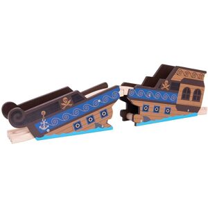 BigJigs Wooden Train Set Shipwreck Bridge - 3+ Years BigJigs Wooden Train Set Shipwreck Bridge - 3+ Years