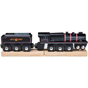 Bigjigs Wooden Replica Steam Locomotive - Black 5 Multi-Color - Toy Train Bigjigs Wooden Replica Steam Locomotive - Black 5 Multi-Color - Toy Train