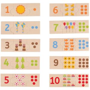 Bigjigs Wooden Number Tiles - Educational Toy for Kids Bigjigs Wooden Number Tiles - Educational Toy for Kids