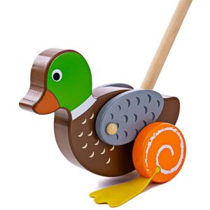 Bigjigs Wooden Duck Push Along Toy - Balance & Coordination Bigjigs Wooden Duck Push Along Toy - Balance & Coordination
