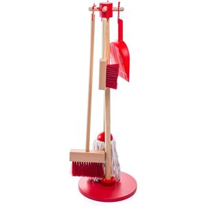 Bigjigs Toys Red Cleaning Set - Toy Toy Set Bigjigs Toys Red Cleaning Set - Toy Toy Set